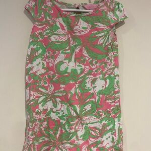 Lilly Pulitzer Pink and Green Patterned Dress